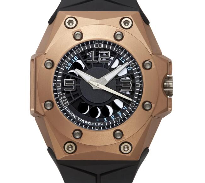 LINDE WERDELIN Oktopus Moon Gold Black Ink Replica Watch